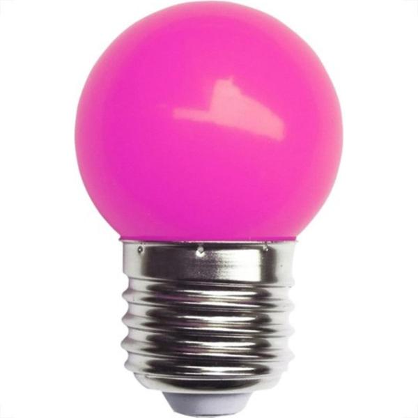 Imagem de Lampada Led Bolinha Galaxy E27 3Wx127V Rosa 1234 - Kit C/10