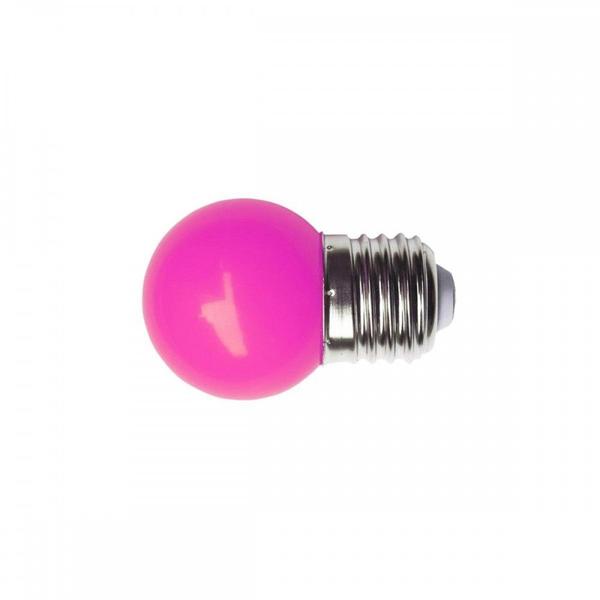 Imagem de Lampada Led Bolinha Galaxy E27 3Wx127V Rosa 1234 . / Kit C/ 10