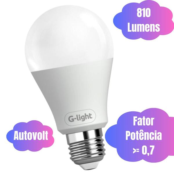 Imagem de Lâmpada Led Branco Quente 9w 810 Lumens Para Iluminação Geral da Sala Quarto Banheiro