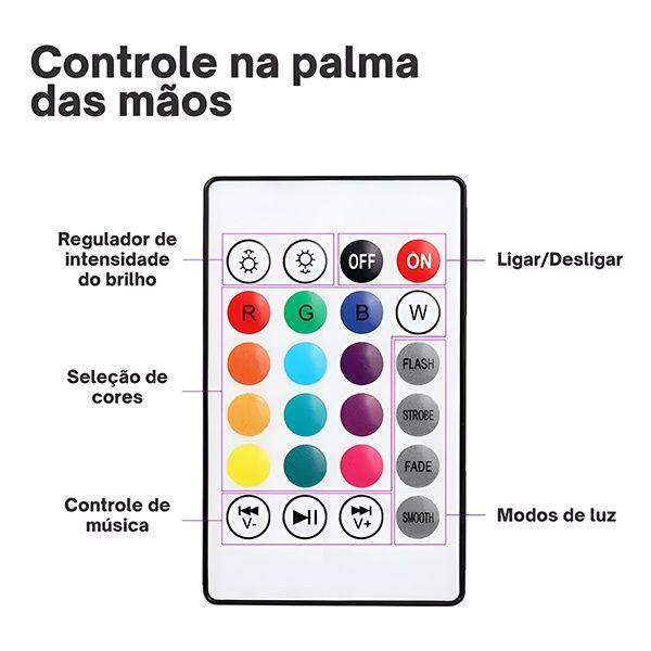 Lâmpada LED Bulb Musical RGB Bivolt com Bluetooth e Controle de Luz e Som - Lehmox Imagem de Lâmpada LED Bulb Musical RGB Bivolt com Bluetooth e Controle de Luz e Som