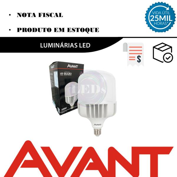 Imagem de Lampada Led Bulbo 100w E27 Branco Frio 6500K Alta Potencia