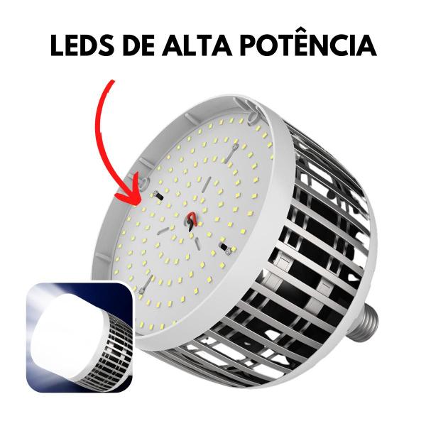 Imagem de Lâmpada Led Bulbo 100W Iluminação Branco Frio E27 Alta Potência  