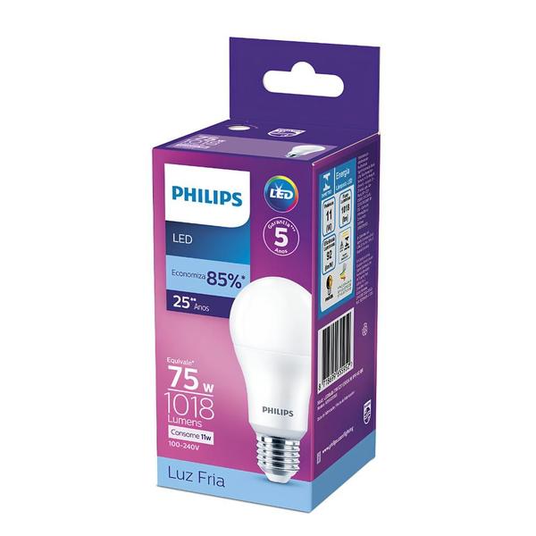 Lampada Led Bulbo 11W 1018Lm 180 Bivolt E27 Philips Imagem de Lampada Led Bulbo 11W 1018Lm 180 Bivolt E27 Philips
