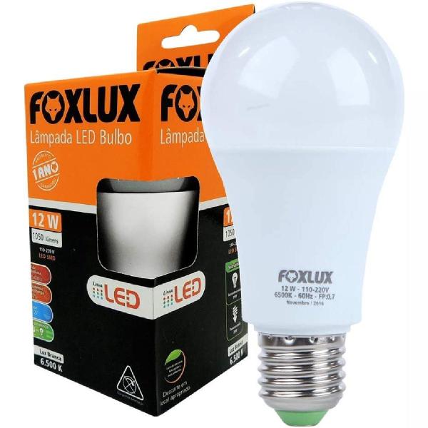 Imagem de Lâmpada LED Bulbo 12W 6500K com Base E-27 Bivolt Foxlux