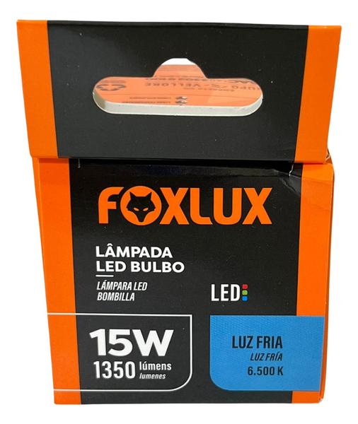 Lampada Led Bulbo 15w 6500 K Foxlux Bivolt Kit 04 Und Imagem de Lampada Led Bulbo 15w 6500 K Foxlux Bivolt Kit 04 Und