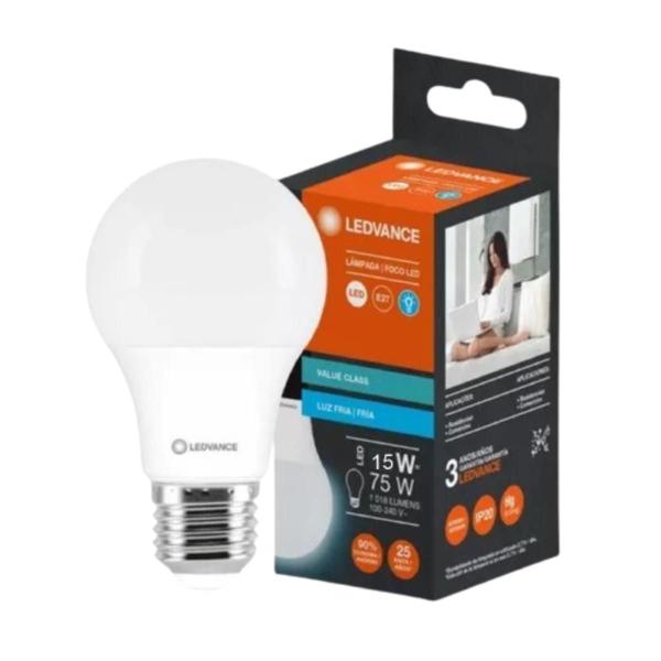Lampada LED Bulbo 15W 6500K Branco Frio 1311LM - Ledvance Imagem de Lampada LED Bulbo 15W 6500K Branco Frio 1311LM - Ledvance