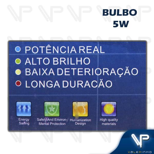 Imagem de Lâmpada led bulbo   5w 6500k(branco frio)e27 bivolt 