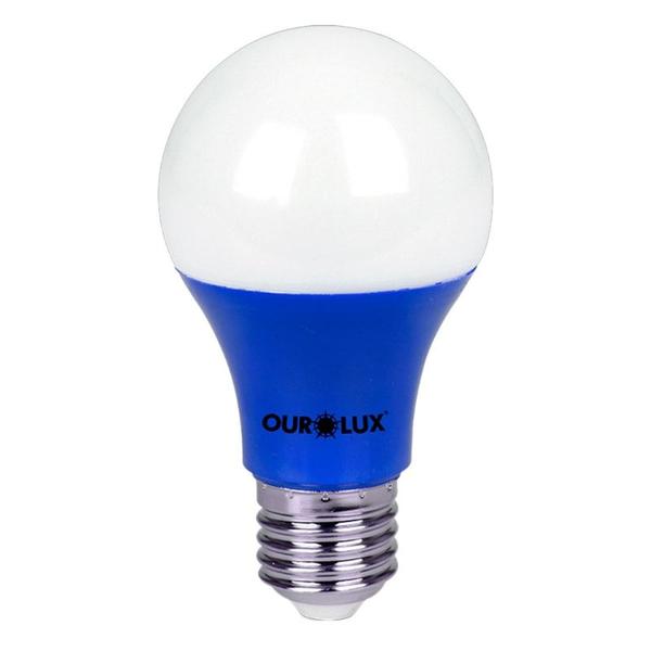 Imagem de Lampada Led  Bulbo   7,0W Azul 400Lm Bivolt  Ourolux