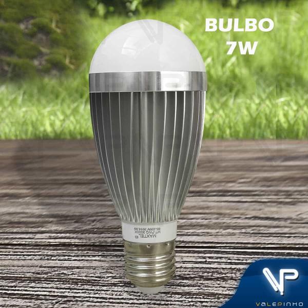 Imagem de Lâmpada led bulbo 7w 3000k(branco quente)e27 bivolt 