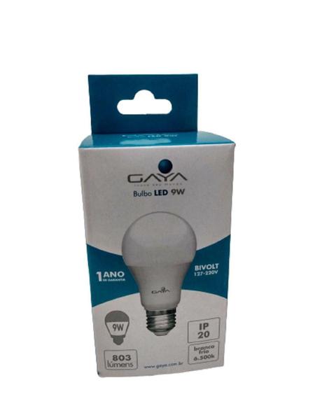 Imagem de Lâmpada Led Bulbo 9w Bivolt 127/220v 6500k Ip20 9579 - Gaya