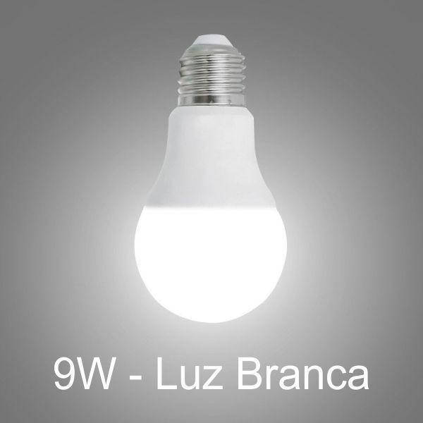 Imagem de Lâmpada Led Bulbo 9W Bivolt 6500K Kit 10 unid branco frio