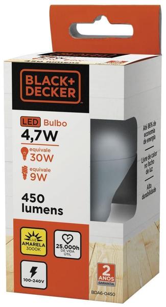 Imagem de Lâmpada Led Bulbo A60 11W 3000K Black+Decker