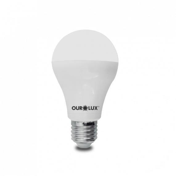 Imagem de Lâmpada Led Bulbo Bivolt Branco Morno Bivolt 9W 3K - OuroLux