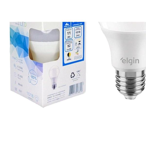 Imagem de Lampada Led Bulbo Elgin A60 - 11W. 6500K.