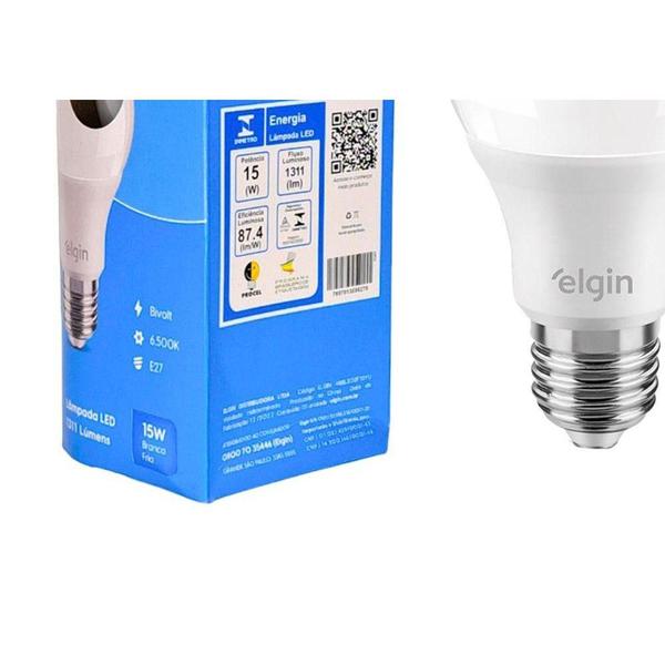 Imagem de Lampada Led Bulbo Elgin A60 - 15W. 6500K.