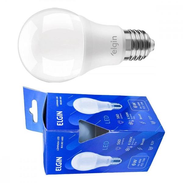 Imagem de Lampada Led Bulbo Elgin A60 - 6W. 6500K. . / Kit C/ 10 Peças