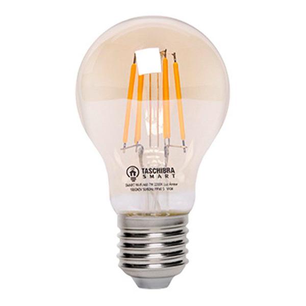 Lampada Led Bulbo Filamento 7w 2200k Smart Dimer Biv - TASCHIBRA Imagem de Lampada Led Bulbo Filamento 7w 2200k Smart Dimer Biv
