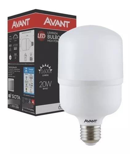 Imagem de Lâmpada Led Bulbo HP 20W Avant Bivolt Alta Potencia E27 6500