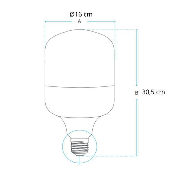 Imagem de Lâmpada Led Bulbo HP Avant 200W 4000K E40 Bivolt 10 Unidades