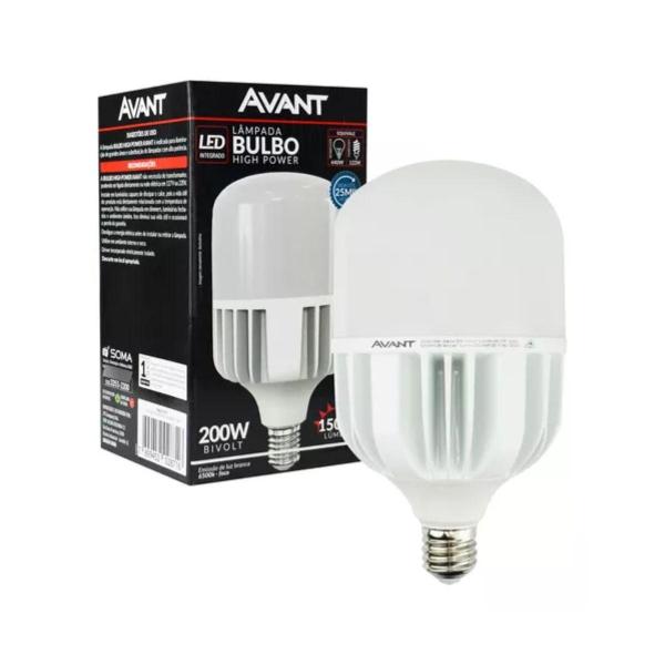 Lâmpada Led Bulbo HP Avant 200W Bivolt 3000K E40 10 Unidades Imagem de Lâmpada Led Bulbo HP Avant 200W Bivolt 3000K E40 10 Unidades