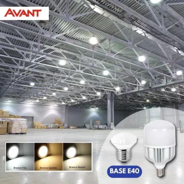 Lâmpada Led Bulbo HP Avant 200W Bivolt 3000K E40 10 Unidades Imagem de Lâmpada Led Bulbo HP Avant 200W Bivolt 3000K E40 10 Unidades