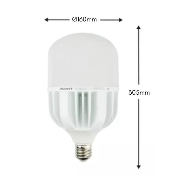 Lâmpada Led Bulbo HP Avant 200W Bivolt 3000K E40 10 Unidades Imagem de Lâmpada Led Bulbo HP Avant 200W Bivolt 3000K E40 10 Unidades