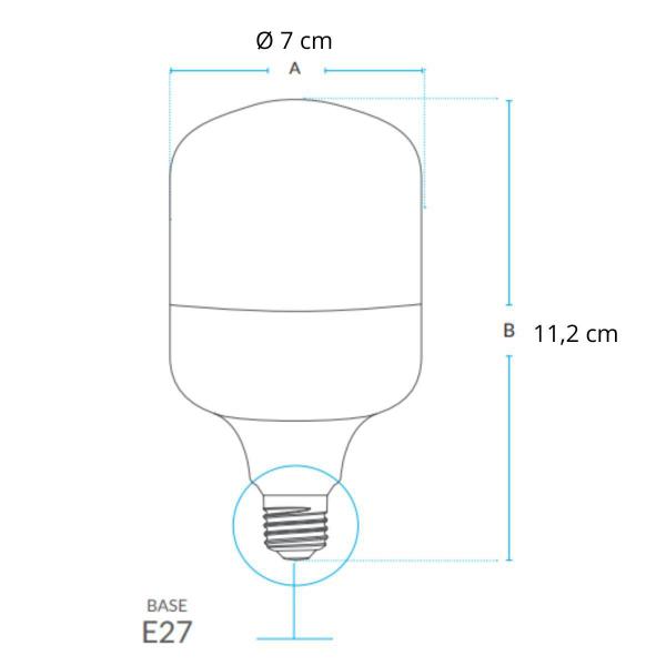 Imagem de Lâmpada Led Bulbo HP Avant 30W 3000K E27 Bivolt 10 Unidades