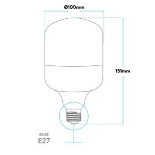 Imagem de Lâmpada Led Bulbo HP Avant 50W 3000K E27 Bivolt 5 Unidades