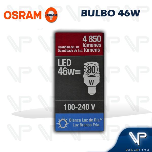 Imagem de Lâmpada led bulbo osram 46w 6500k(branco frio)e27 bivolt alta potencia