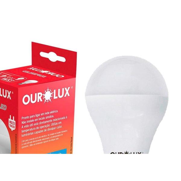 Lampada Led Bulbo Ourolux A60 - 12W. 6500K. ./ Kit Com 10 Peças Imagem de Lampada Led Bulbo Ourolux A60 - 12W. 6500K. ./ Kit Com 10 Peças
