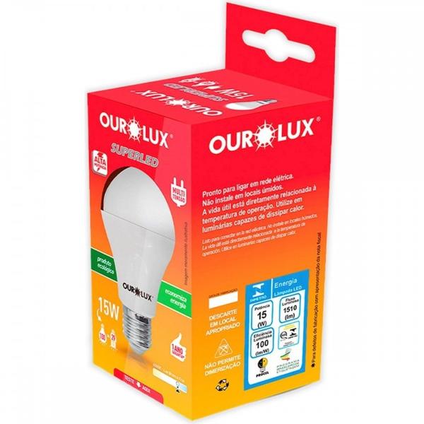 Imagem de Lampada Led Bulbo Ourolux A60 - 15W. 6500K.