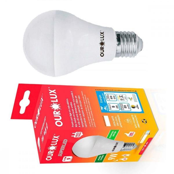 Imagem de Lampada Led Bulbo Ourolux A60 - 9W. 6500K.