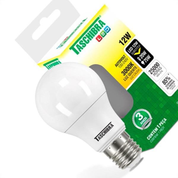 Imagem de Lampada Led Bulbo Taschibra 12W 3000K