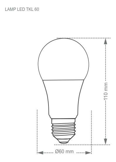 Imagem de Lâmpada Led Bulbo Tkl 60 E27 9w Taschibra - 5pc