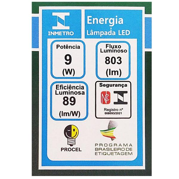 Imagem de Lâmpada Led Compacta T37 9W Bivolt E27 Branco Quente