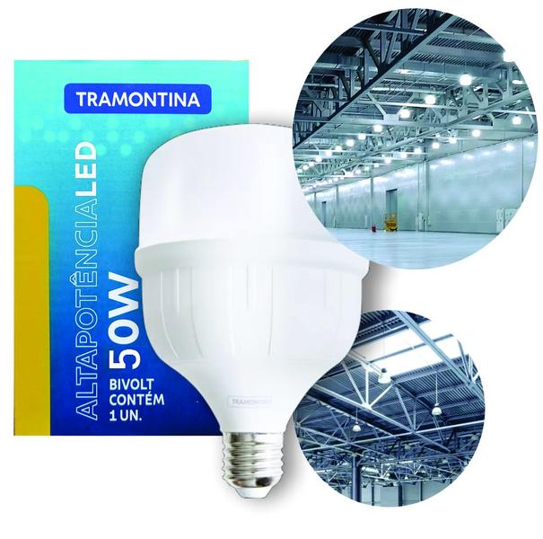 Imagem de Lâmpada Led De Alta Potência 50W 6500K Bivolt E27 Tramontina