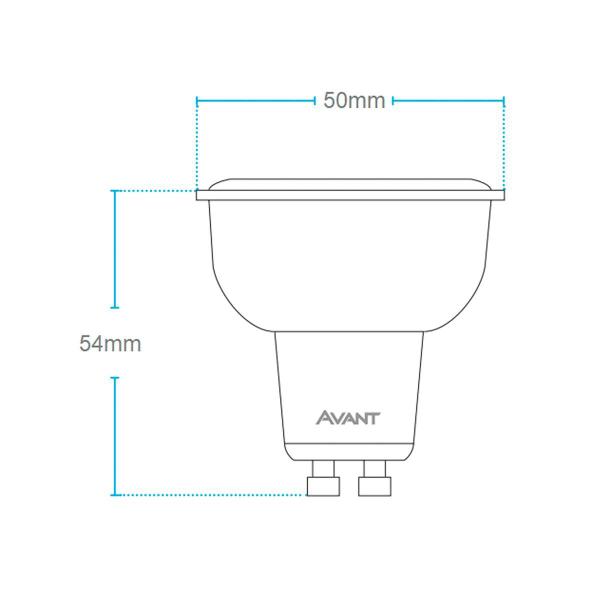 Imagem de Lâmpada Led Dicroica 4w 6500k Biv Gu10 Avant