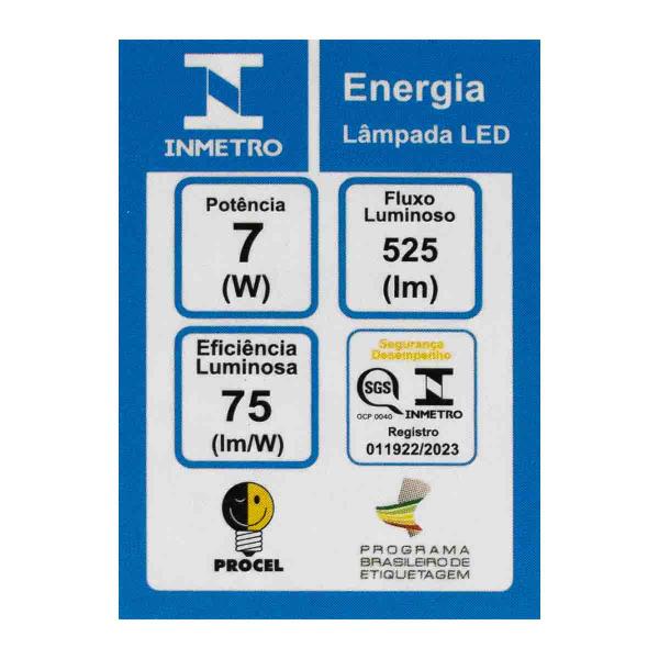 Imagem de Lâmpada LED Dicroica 7W PAR20 E27 Luz Neutra IRC95 38 1129 Nordecor ST1656