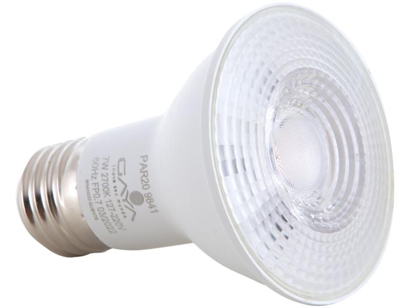 Lâmpada LED Dicróica E27 Gaya Amarela 7W - 2700K PAR20 Lâmpada LED Dicróica E27 Gaya Amarela 7W - 2700K PAR20
