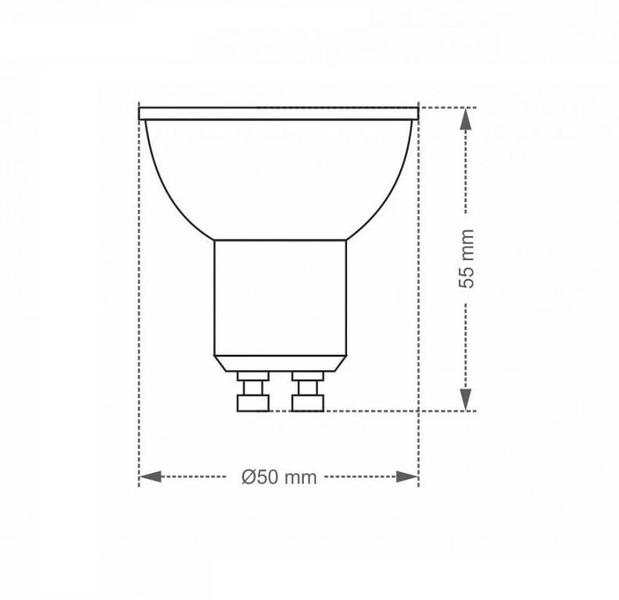 Imagem de Lâmpada Led Dicróica Mr16 7w Gu10 6500k -  Taschibra 