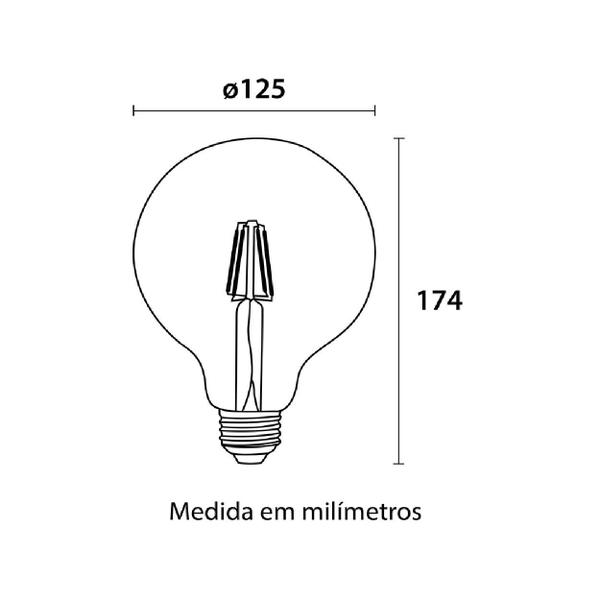 Imagem de Lâmpada led filamento g95 antique nouveau 4w - kian