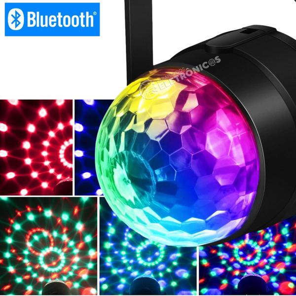 Imagem de Lâmpada Led Formato Bola de Cristal Colorida Rgb Globo Luz Animada e Divertida LEY2165