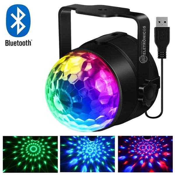 Imagem de Lâmpada Led Formato Bola de Cristal Colorida Rgb Globo Luz Animada e Divertida LEY2165