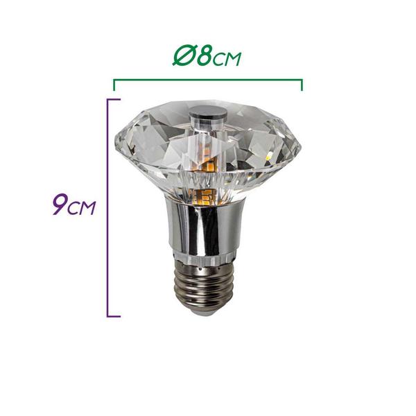 Imagem de Lâmpada LED Formato Diamante E27 5W 2400K L014C5-BVT Starlux ST2378