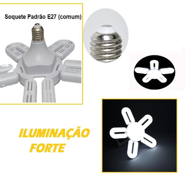 Imagem de Lâmpada Led Formato U 5 Abas Omnidirecional Iluminação Qualidade 60W Decoração Lustre