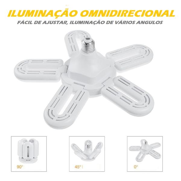 Imagem de Lâmpada Led Formato U 5 Abas Omnidirecional Iluminação Qualidade 60W Decoração Lustre