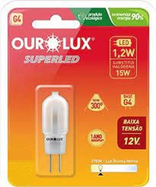 Imagem de Lampada LED G4 Ourolux Bipino 1,2w 12v KIT COM 10