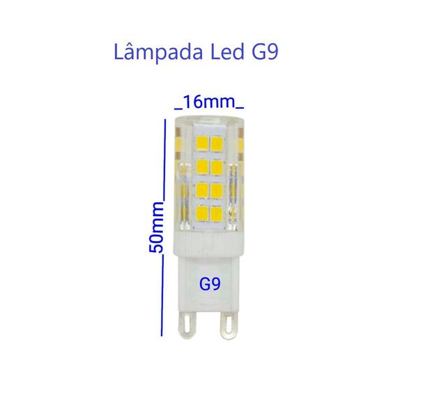 Imagem de Lâmpada Led G9 Bivolt 5w Lustres Luminárias Arandelas Spots