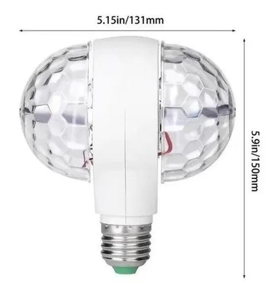 Imagem de Lâmpada Led Giratória Dupla - Globo Festa Balada