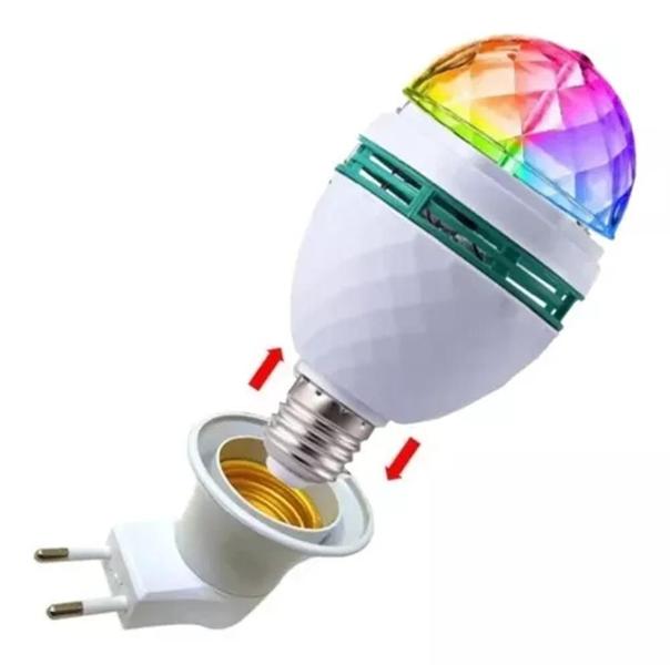 Imagem de Lâmpada Led Globo Colorida Rotativa Giratória 110V/220V